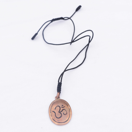 Hindu Om Carved Copper Locket