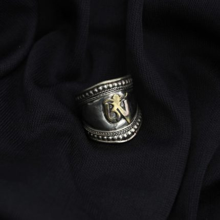 Tibetan Om Metal Finger Ring