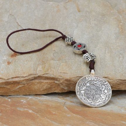 Tibetan Mandala Metal Keychain