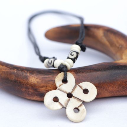Tibetan Endless knot Yak Bone Locket