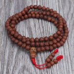 Raktu Seed Japa Mala handmade meditation mala with 108 natural 8 mm beads crafted in Nepal