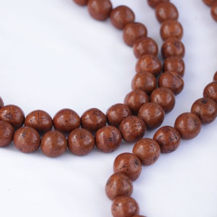 Antique Phoenix One Eye Nepali Bodhi Seed Mala 11 mm handmade meditation mala with 108 beads crafted in Nepal
