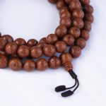 Antique Phoenix Eye Bodhi Seed Japa Mala 14 mm handmade meditation mala with 108 beads crafted in Nepal