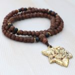 rudraksha ganesha mala with onyx stone handmade in Nepal