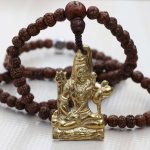 rudraksha yoga mala with shiva locket handmade in Nepal