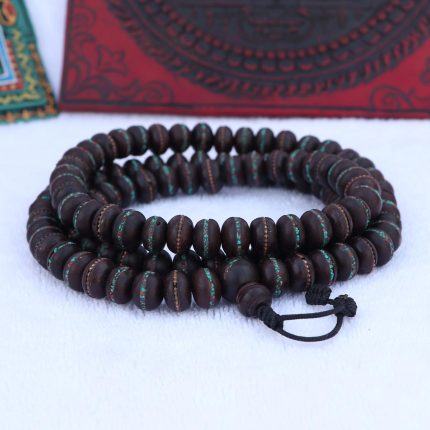 Nepali bodhi seed meditation mala handmade in Nepal with 108 beads