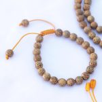 Lotus Seed Japa Mala Wrist Mala handmade 108 bead meditation set