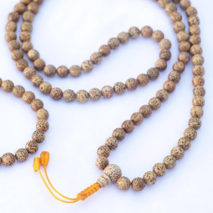 Lotus Seed Japa Mala Wrist Mala handmade 108 bead meditation set