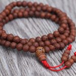 Raktu Seed Japa Mala handmade meditation mala with 108 natural 8 mm beads crafted in Nepal