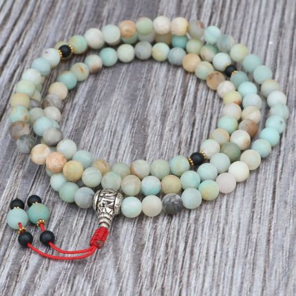 Matte Amazonite Stone Prayer Mala
