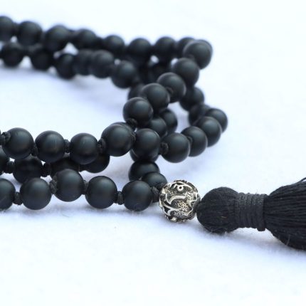 Matt Onyx Stone Yoga Mala