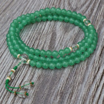 Green Aventurine Stone Yoga Mala