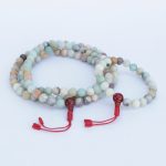 Amazonite Stone Japa Mala & Wrist Mala