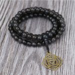 Black Obsidian Stone Prayer Mala