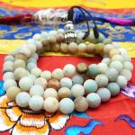 Matte Amazonite Purification Stone Mala