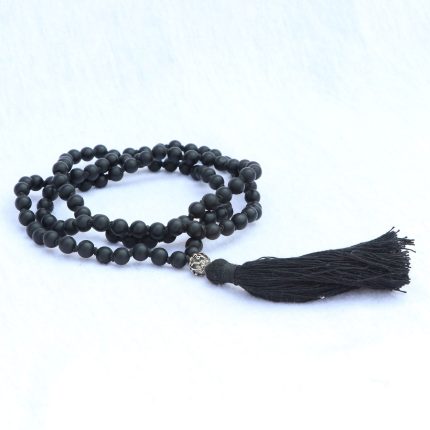 Matt Onyx Stone Yoga Mala