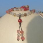 Multi Colour Cherry Quartz Stone Bead Mala