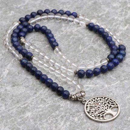 Lapis Lazuli & Crystal Stone Japa Mala