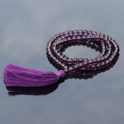 Amethyst Stone Prayer Mala with Tassel